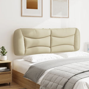 Headboard Cushion "Hvar" Cream 160 cm Fabric