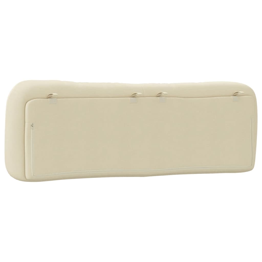 Headboard Cushion "Hvar" Cream 160 cm Fabric