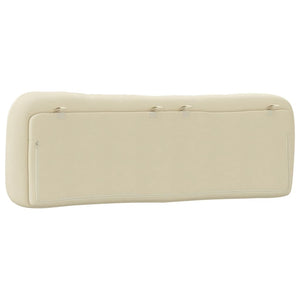 Headboard Cushion "Hvar" Cream 160 cm Fabric