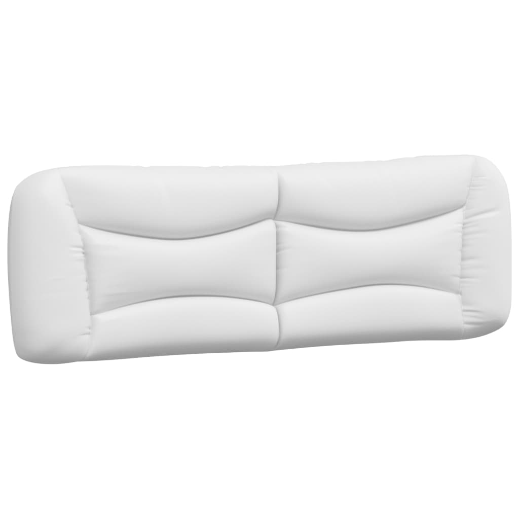 Headboard Cushion "Hvar" White 160 cm Faux Leather