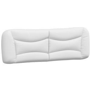 Headboard Cushion "Hvar" White 160 cm Faux Leather