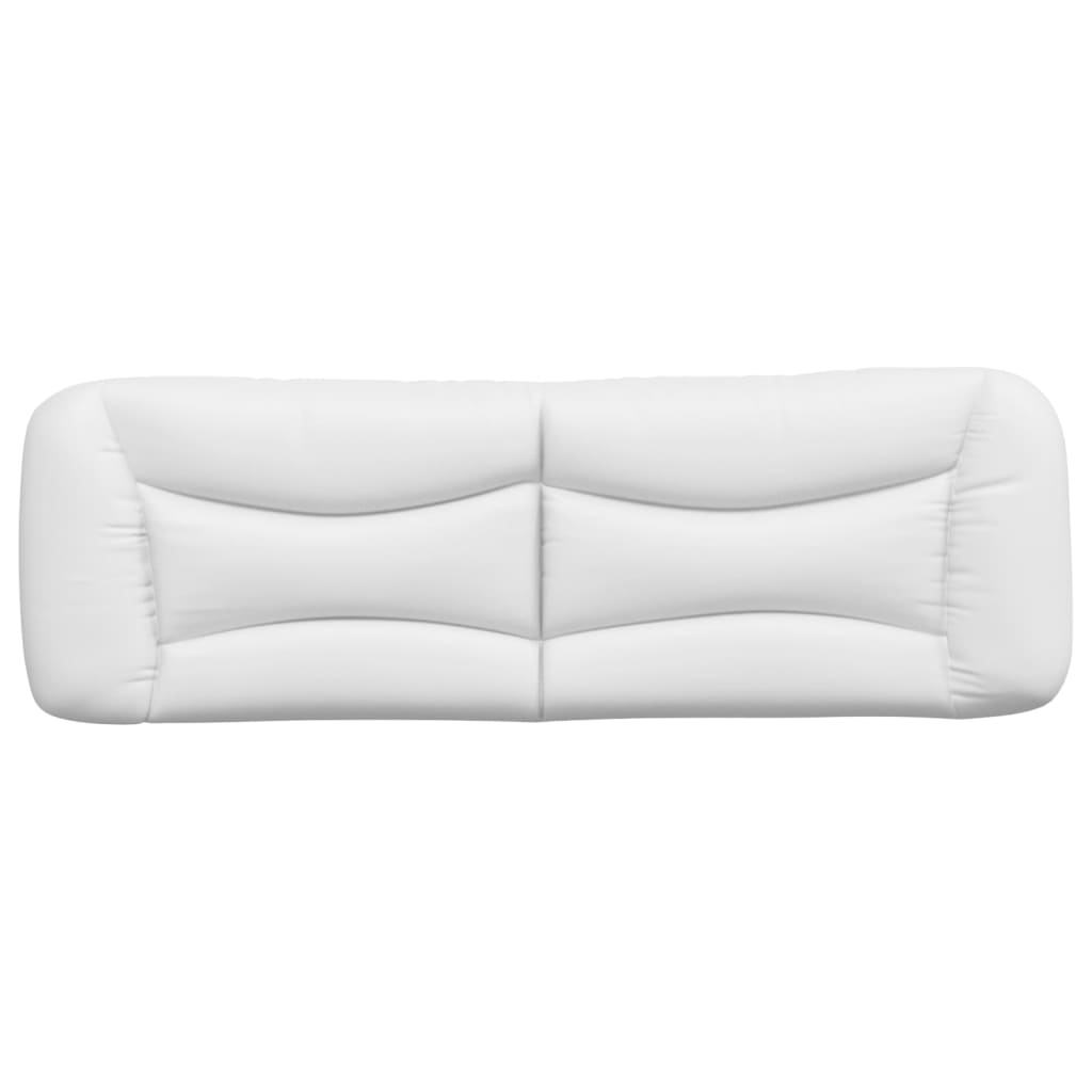 Headboard Cushion "Hvar" White 160 cm Faux Leather