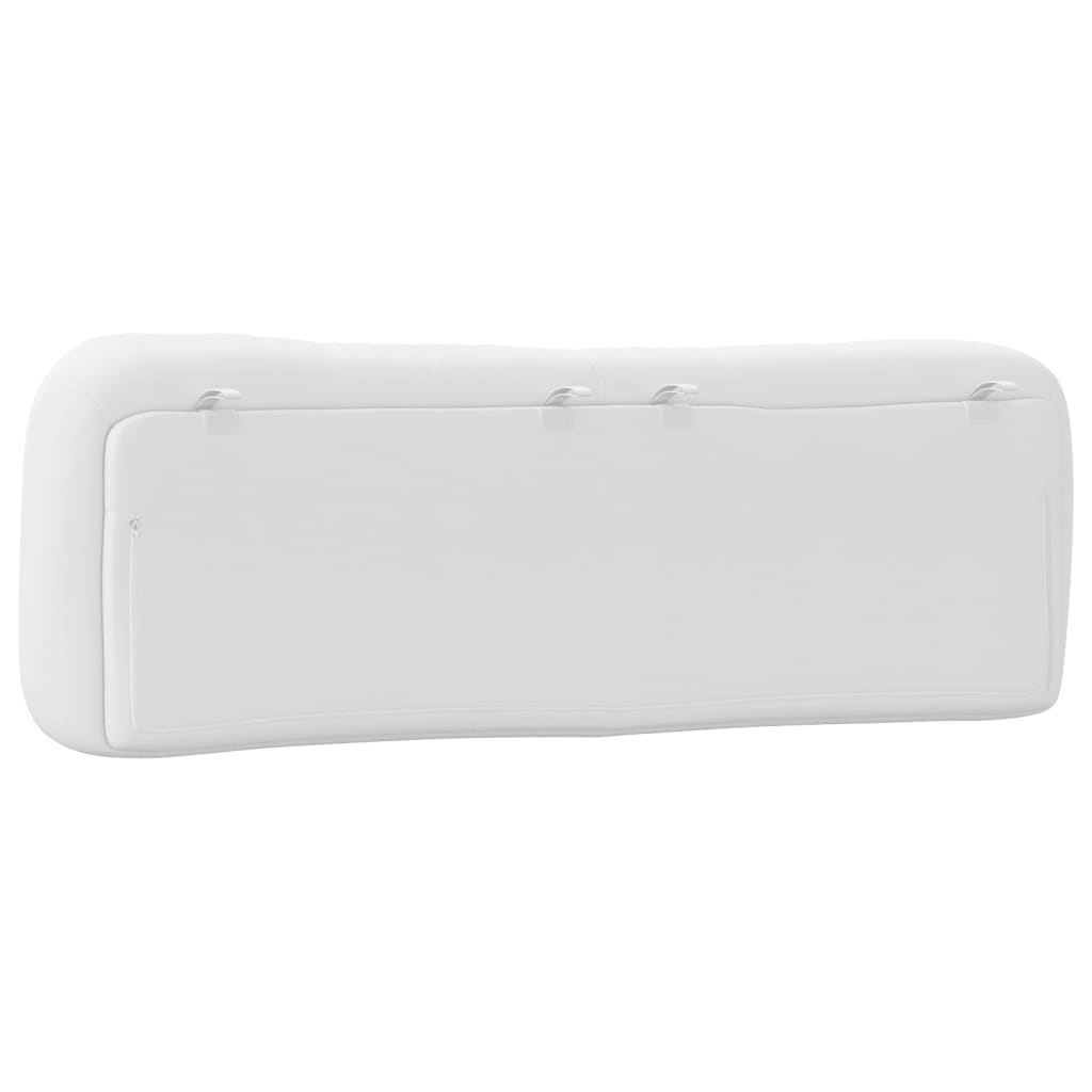 Headboard Cushion "Hvar" White 160 cm Faux Leather