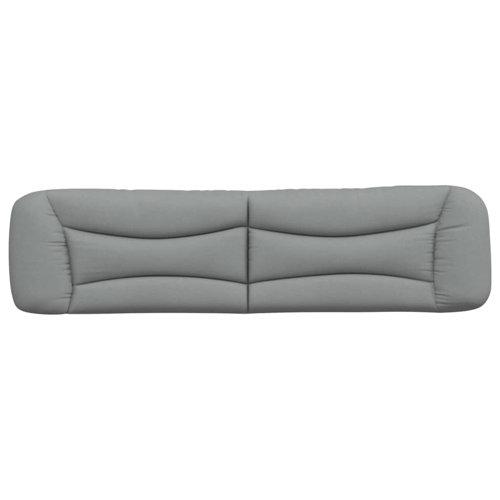 Headboard Cushion "Hvar" Light Grey 200 cm Fabric