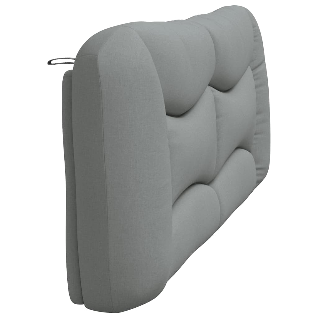 Headboard Cushion "Hvar" Light Grey 200 cm Fabric