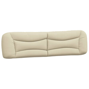 Headboard Cushion "Hvar" Cream 200 cm Fabric