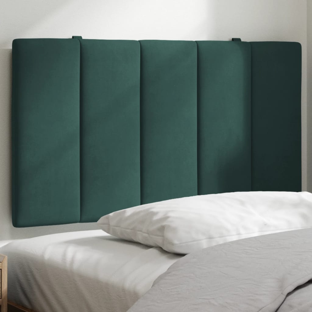 Headboard Cushion "Hanko" Dark Green 80 cm Velvet