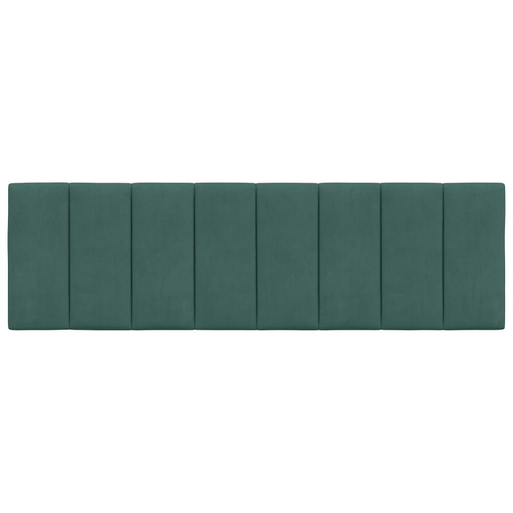 Headboard Cushion "Hanko" Dark Green 160 cm Velvet