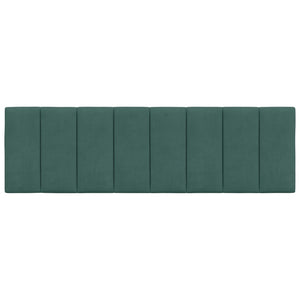 Headboard Cushion "Hanko" Dark Green 160 cm Velvet