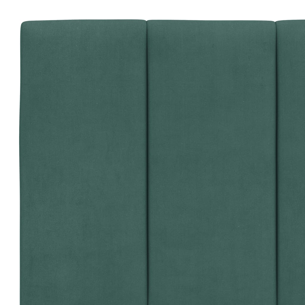 Headboard Cushion "Hanko" Dark Green 160 cm Velvet