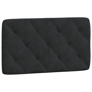 Headboard Cushion Black 80 cm Velvet