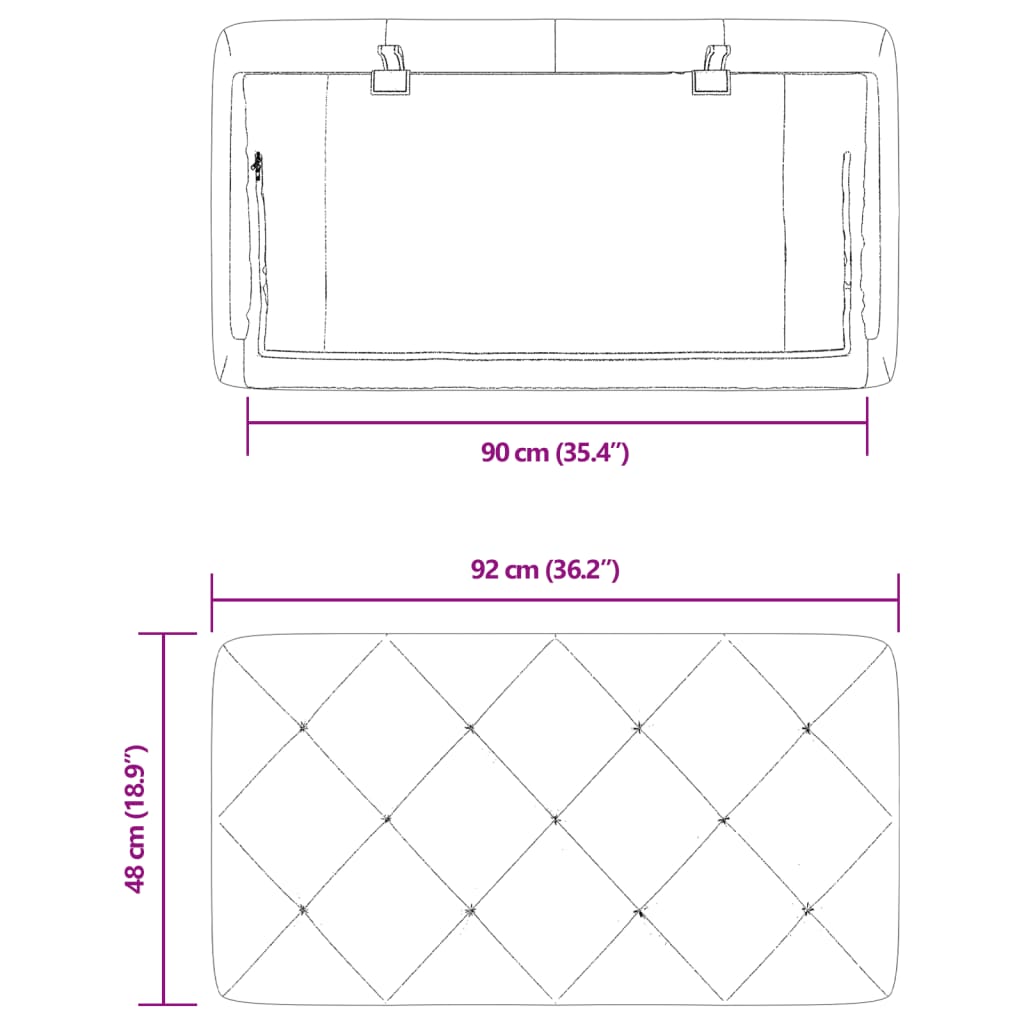 Headboard Cushion Light Grey 90 cm Velvet