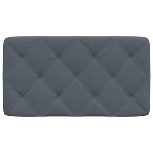 Headboard Cushion Dark Grey 90 cm Velvet