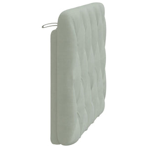 Headboard Cushion Light Grey 100 cm Velvet