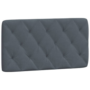 Headboard Cushion Dark Grey 100 cm Velvet