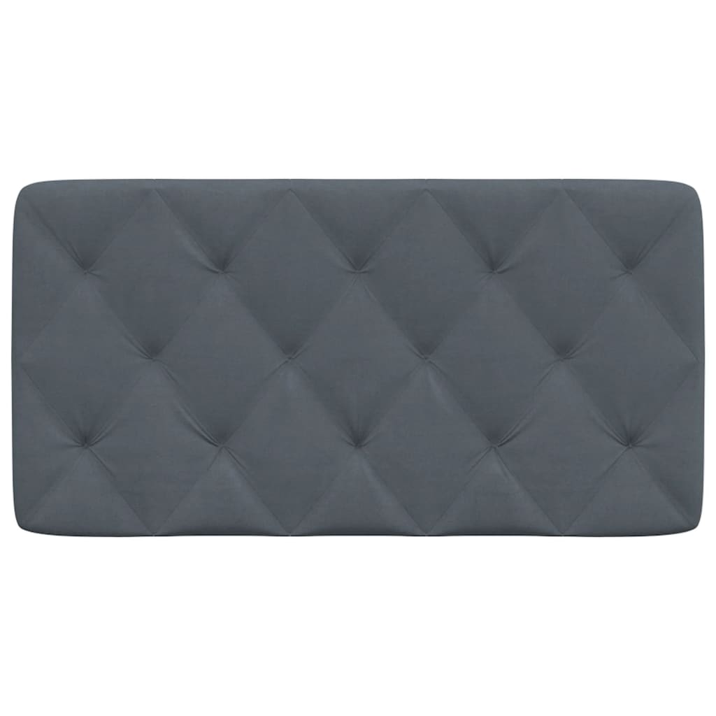 Headboard Cushion Dark Grey 100 cm Velvet