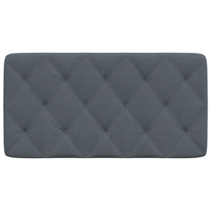 Headboard Cushion Dark Grey 100 cm Velvet
