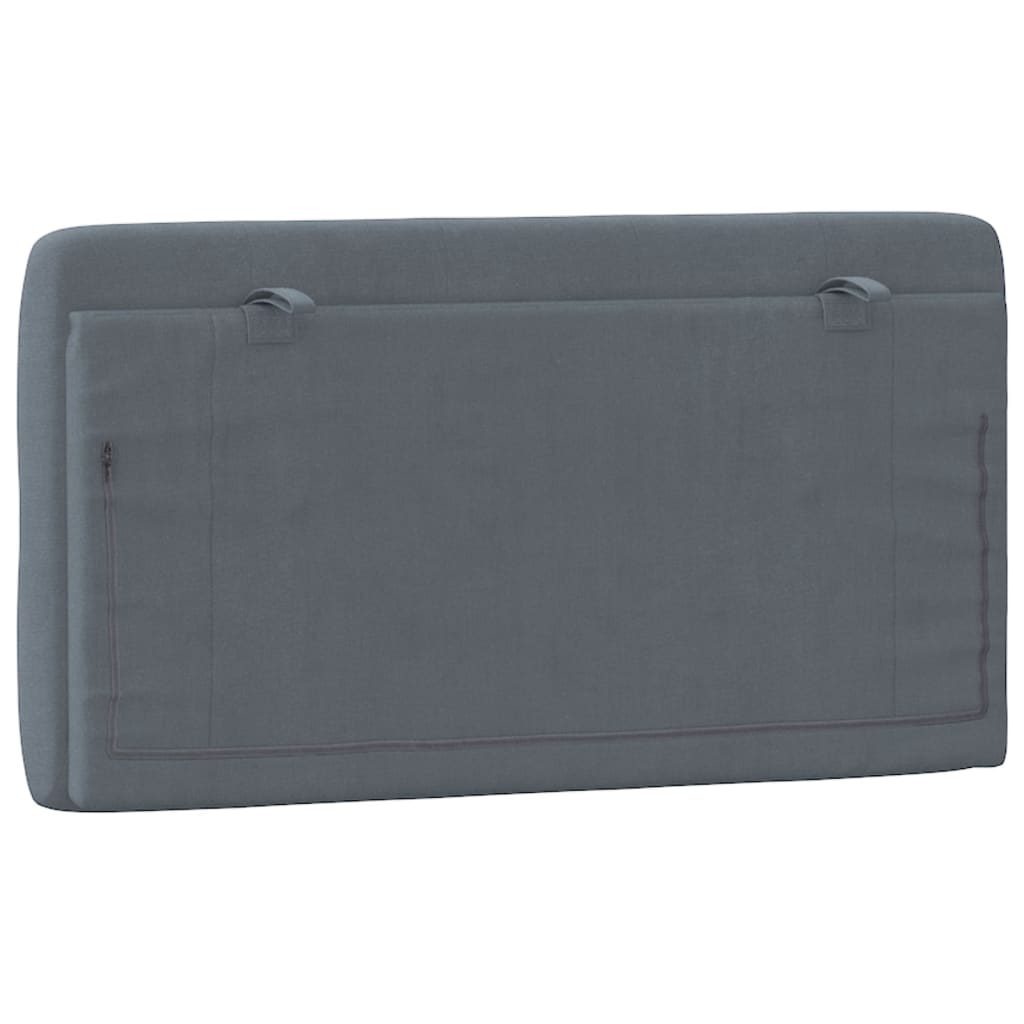 Headboard Cushion Dark Grey 100 cm Velvet