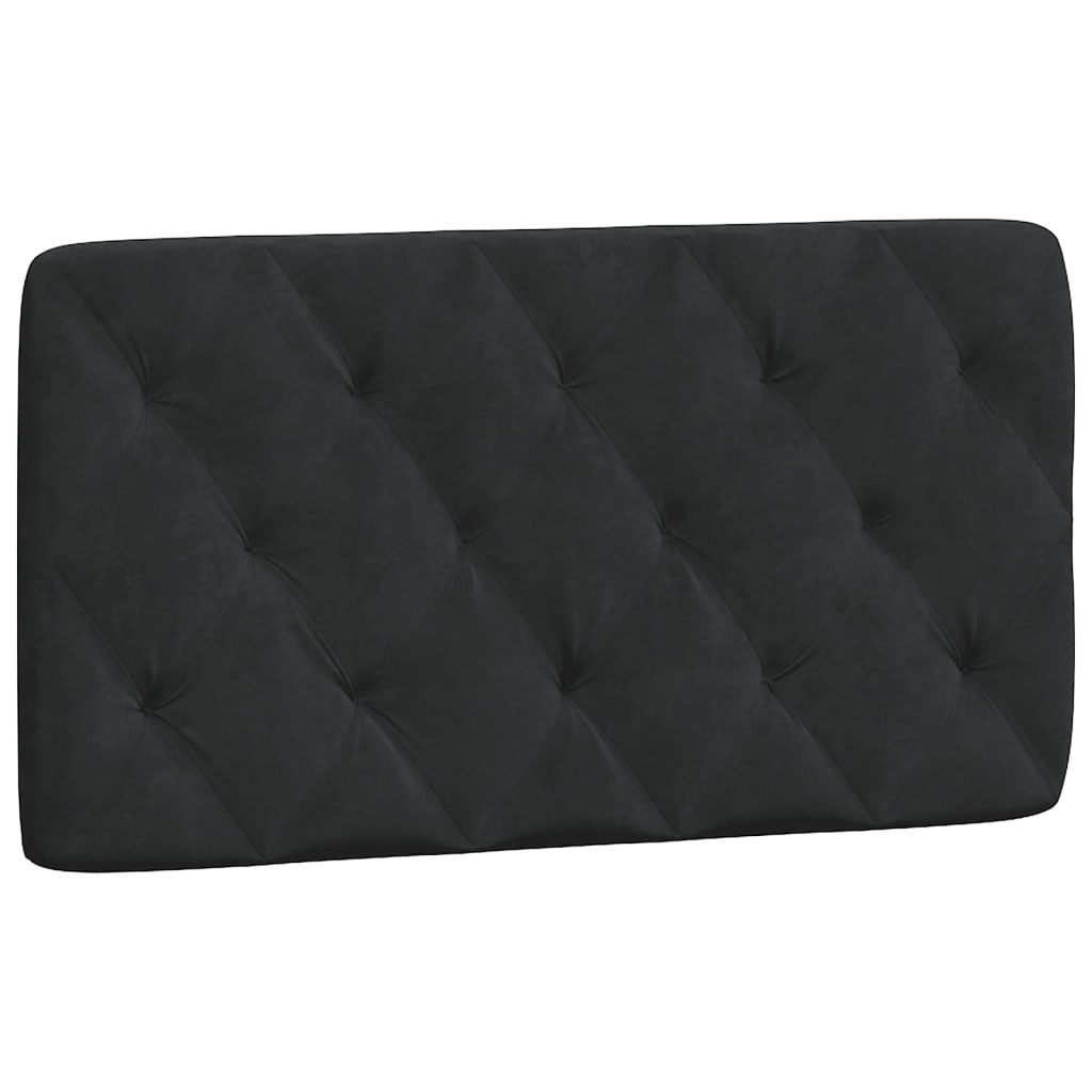 Headboard Cushion Black 100 cm Velvet