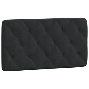 Headboard Cushion Black 100 cm Velvet