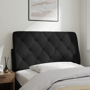 Headboard Cushion Black 100 cm Velvet