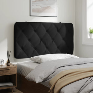Headboard Cushion Black 100 cm Velvet
