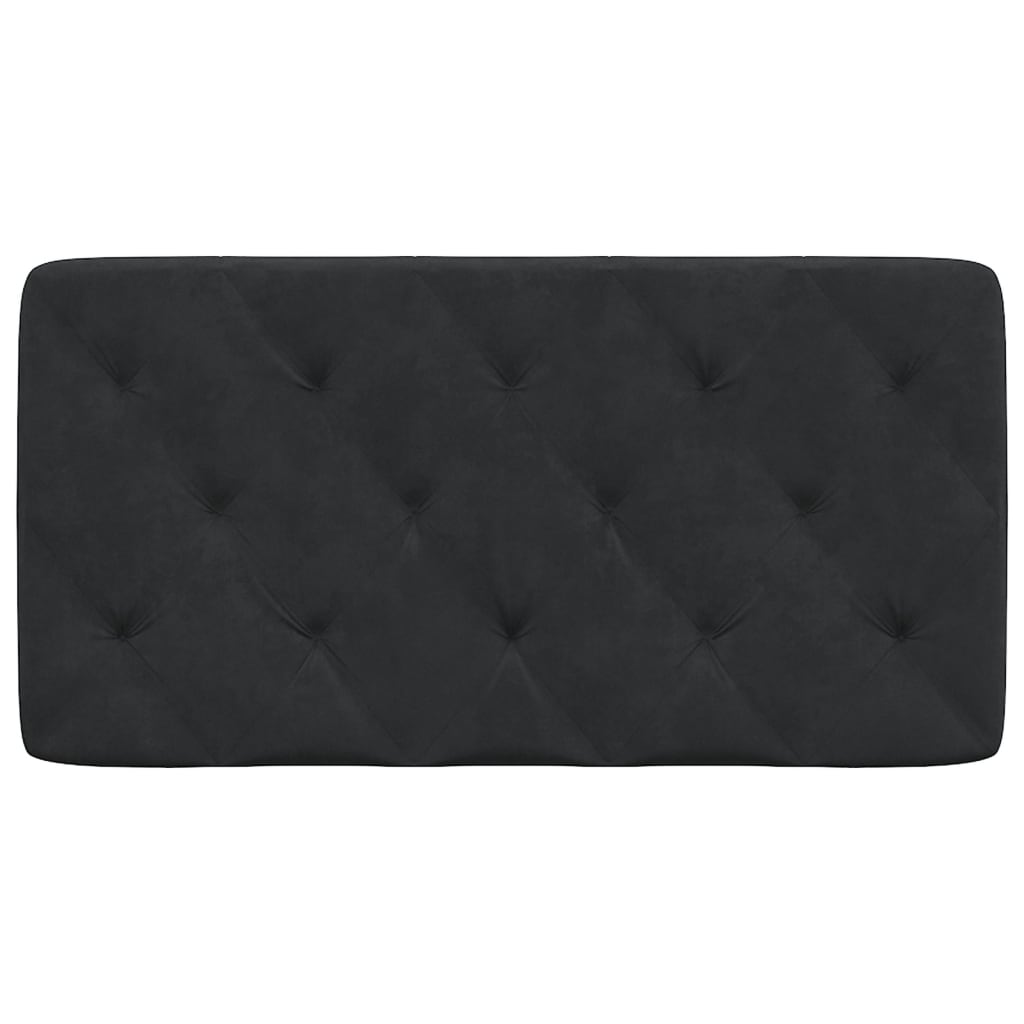 Headboard Cushion Black 100 cm Velvet