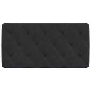 Headboard Cushion Black 100 cm Velvet