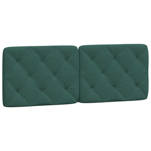 Headboard Cushion Dark Green 120 cm Velvet