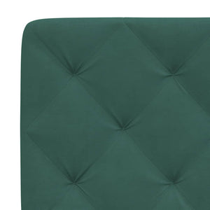 Headboard Cushion Dark Green 120 cm Velvet