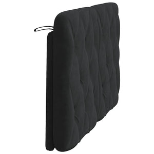 Headboard Cushion Black 140 cm Velvet