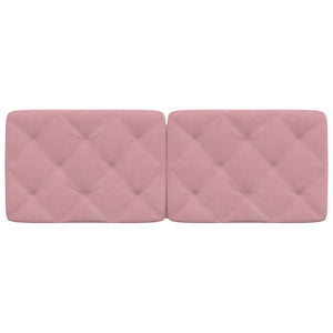 Headboard Cushion Pink 140 cm Velvet