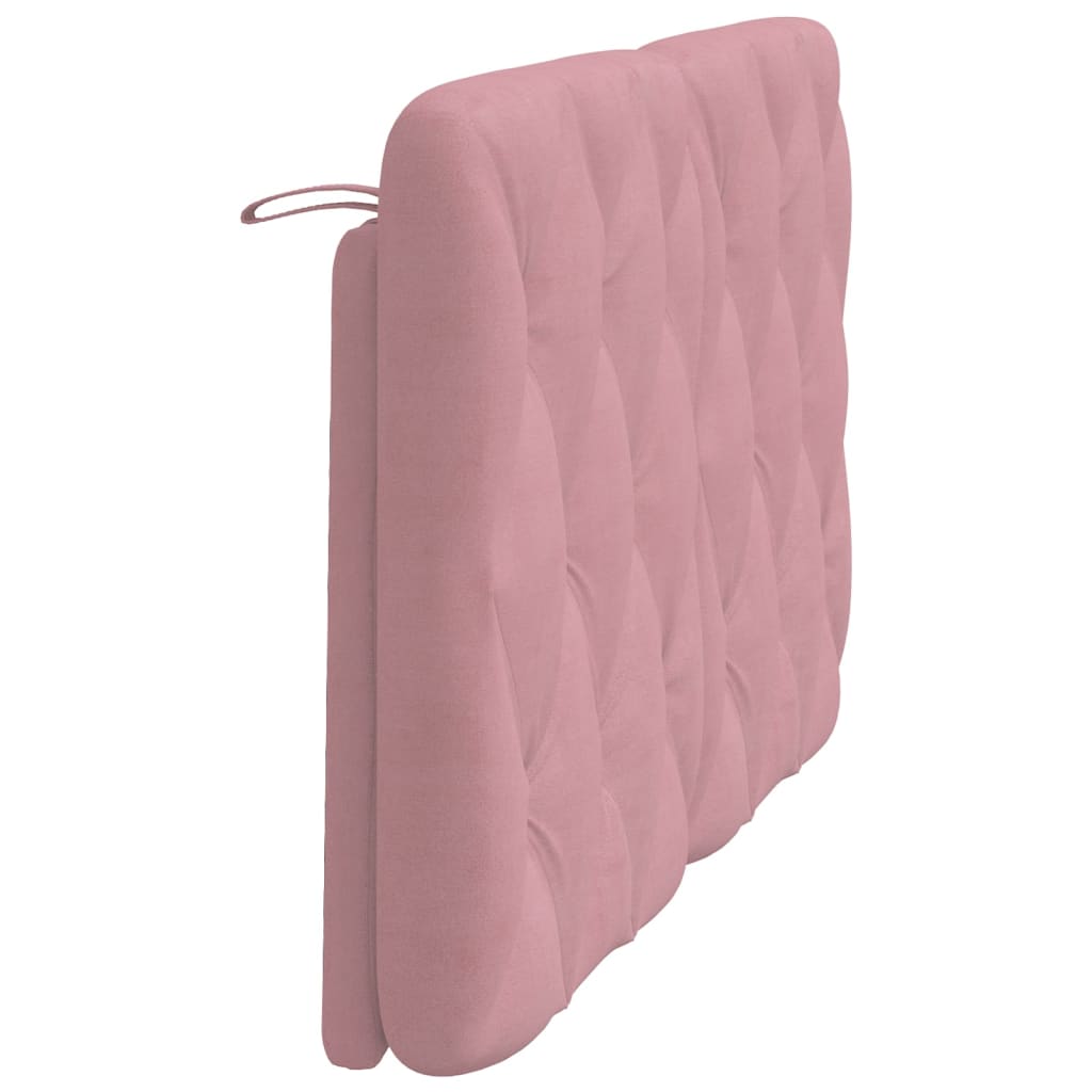 Headboard Cushion Pink 140 cm Velvet