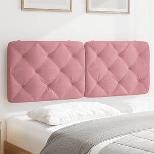 Headboard Cushion Pink 140 cm Velvet