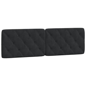 Headboard Cushion Black 160 cm Velvet