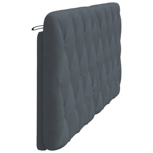 Headboard Cushion Dark Grey 180 cm Velvet