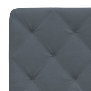 Headboard Cushion Dark Grey 180 cm Velvet