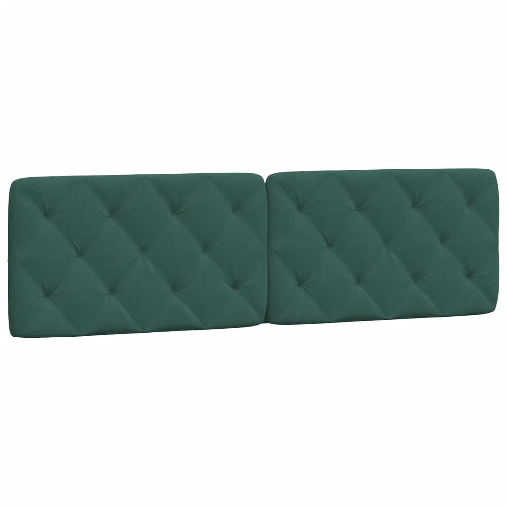 Headboard Cushion Dark Green 180 cm Velvet