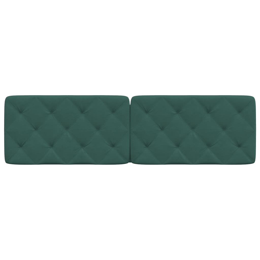 Headboard Cushion Dark Green 180 cm Velvet
