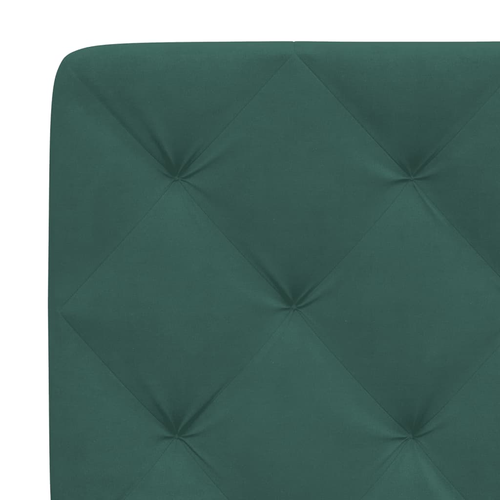 Headboard Cushion Dark Green 180 cm Velvet