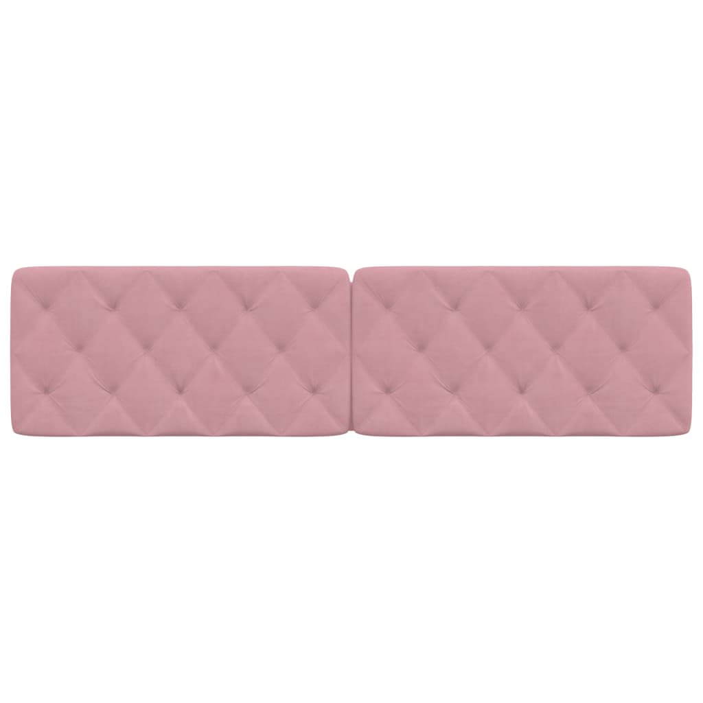 Headboard Cushion Pink 200 cm Velvet
