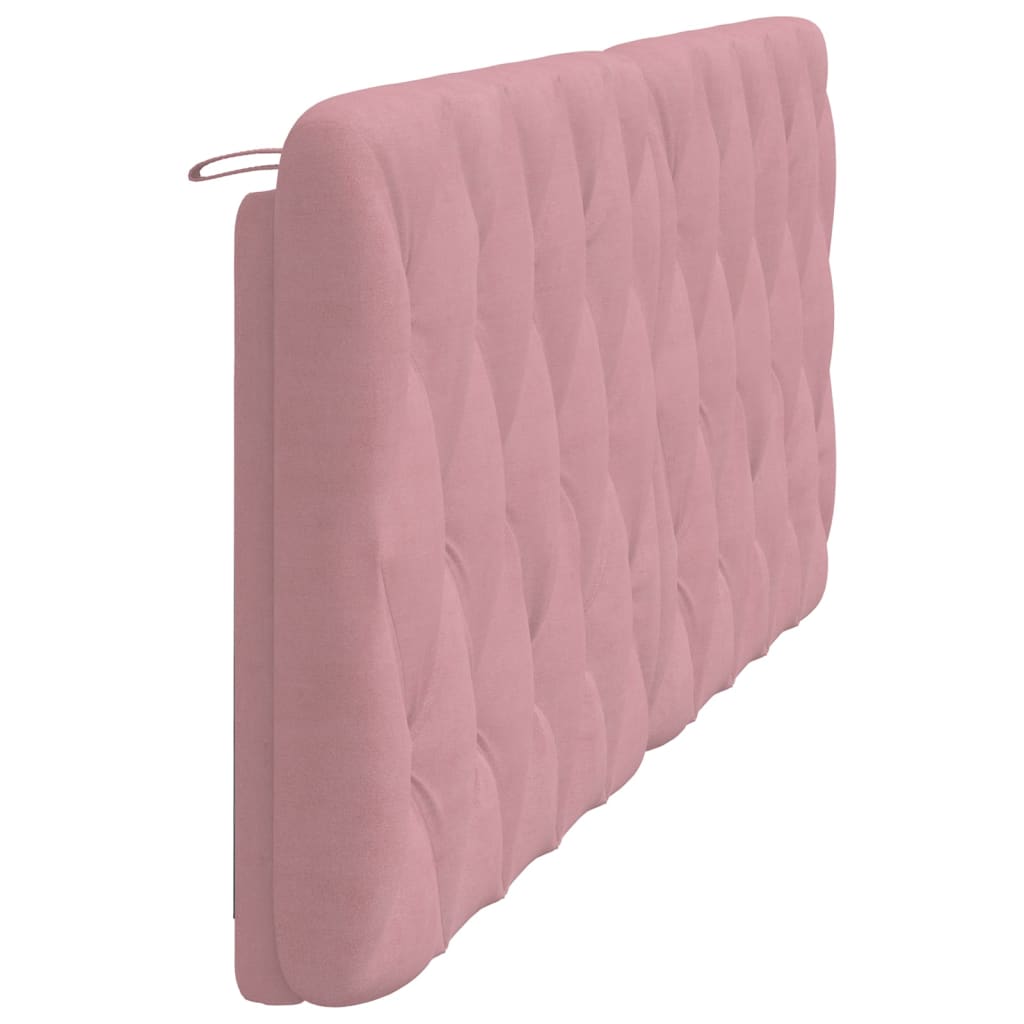 Headboard Cushion Pink 200 cm Velvet