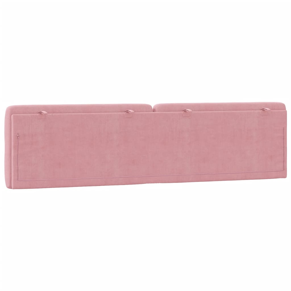 Headboard Cushion Pink 200 cm Velvet