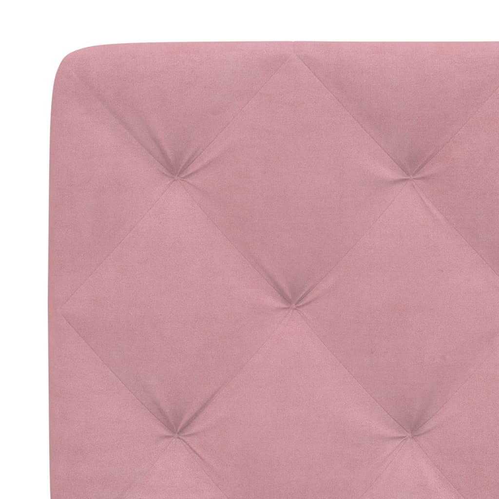 Headboard Cushion Pink 200 cm Velvet