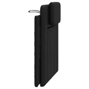 Headboard Cushion "Viana" Black 90 cm Faux Leather