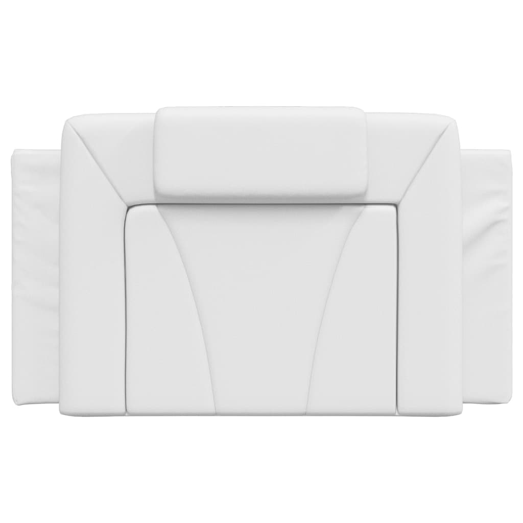 Headboard Cushion "Viana" White 90 cm Faux Leather