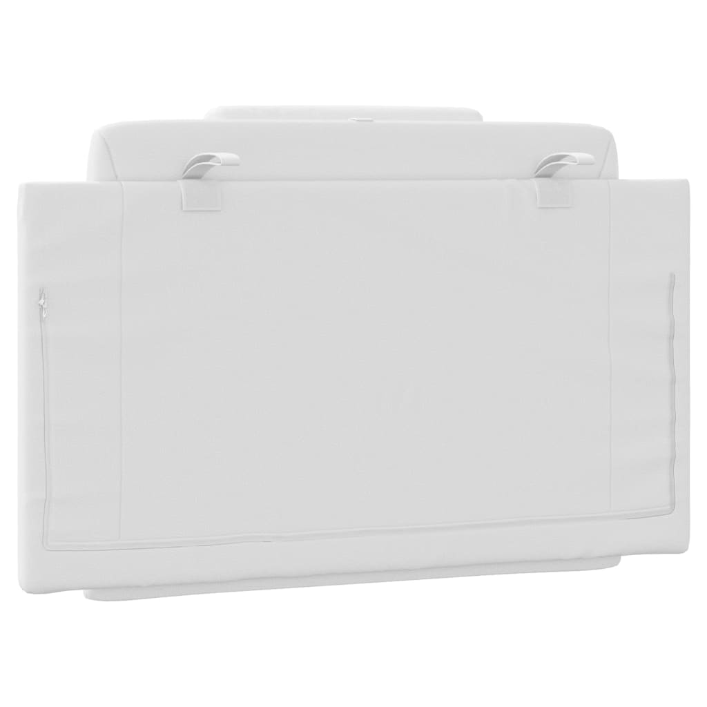 Headboard Cushion "Viana" White 90 cm Faux Leather