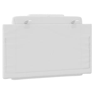 Headboard Cushion "Viana" White 90 cm Faux Leather