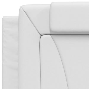 Headboard Cushion "Viana" White 90 cm Faux Leather