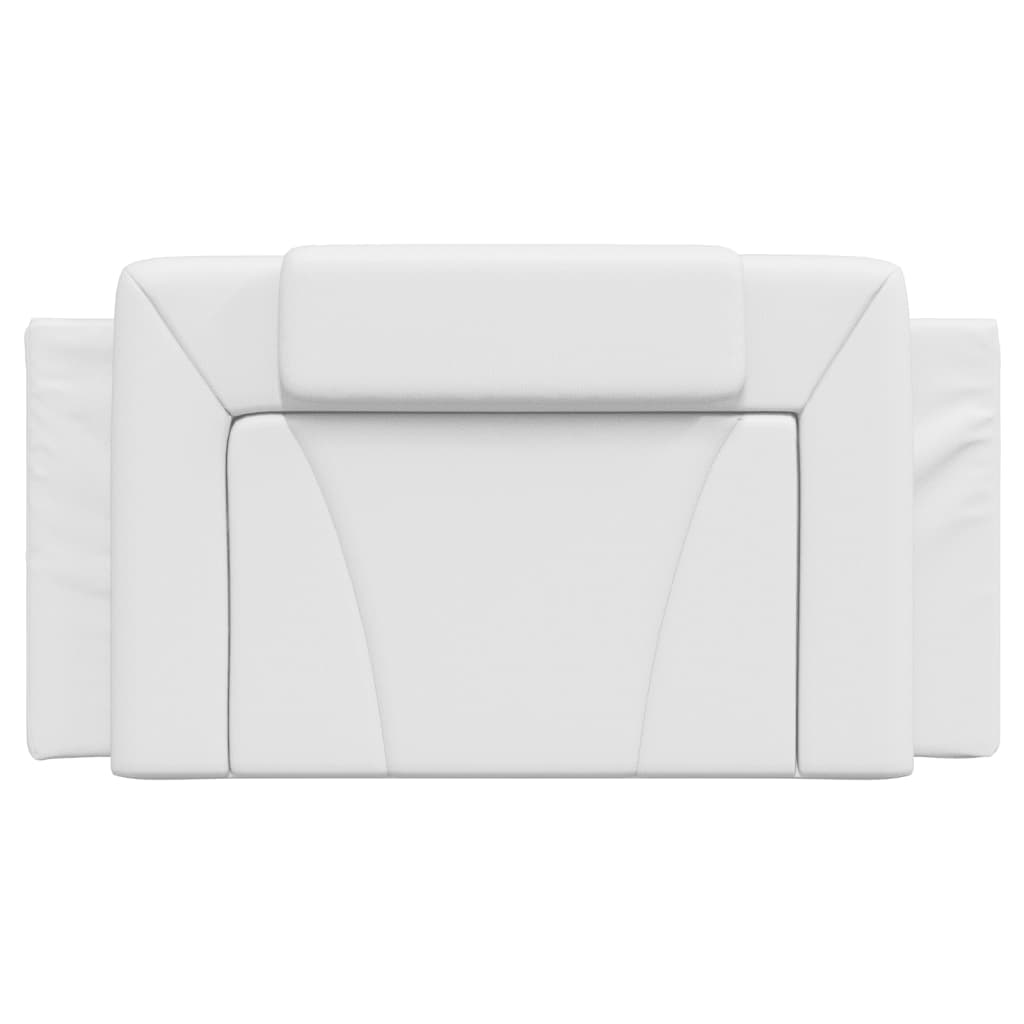 Headboard Cushion "Viana" White 100 cm Faux Leather